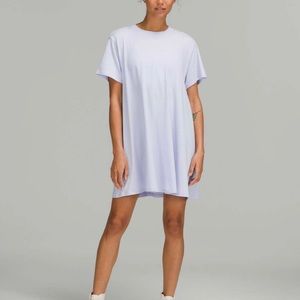 Lululemon All Yours T shirt dress Size 6 Pastel Blue NWOT